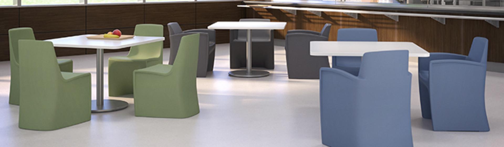 Hardi in a dining room setting