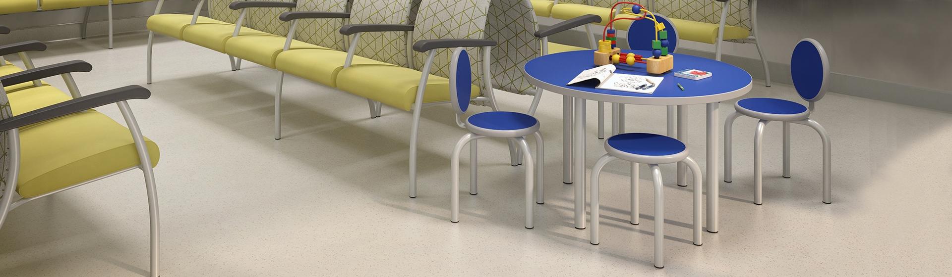 Crayon in a waiting room