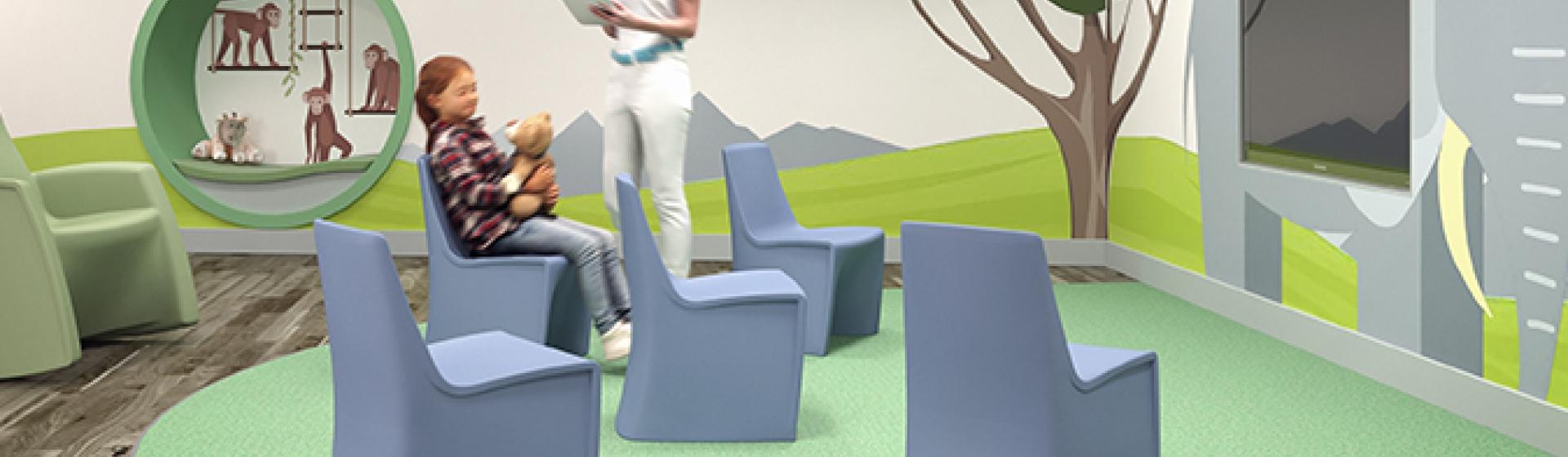 Hardi Childrens chair in a healthcare setting