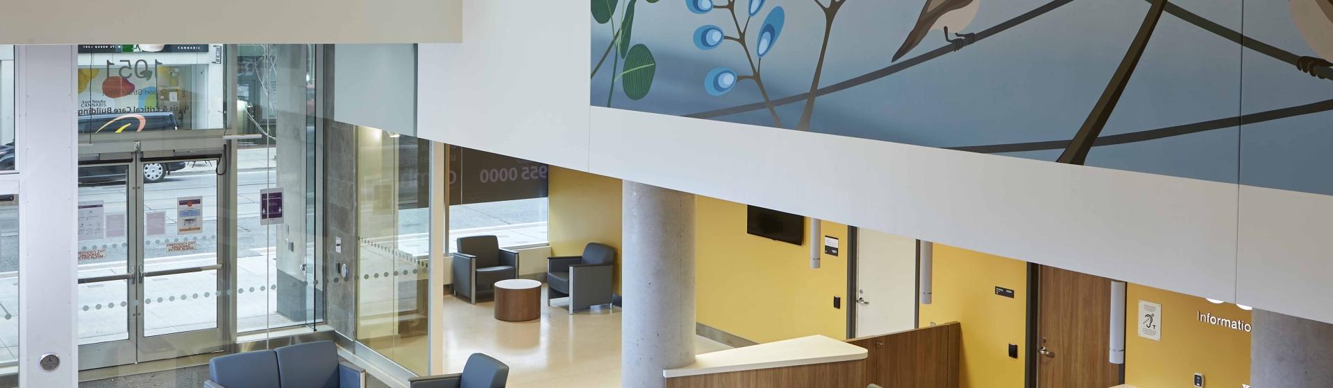 Lobby of a behavioral health facility