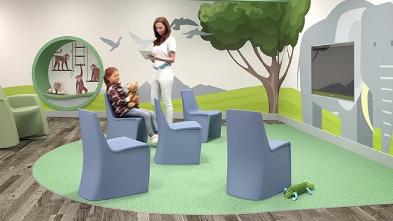 Hardi Childrens chair in a healthcare setting