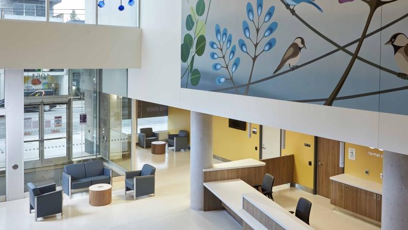 Lobby of a behavioral health facility
