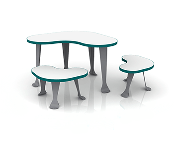 Bean seating and tables 