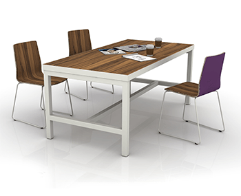 Factory table with Jazzy chairs 