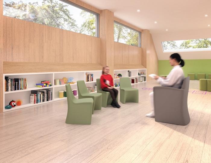 Hardi Children's chair in a library area