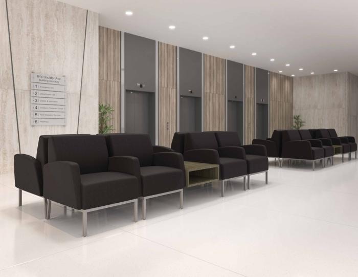 Tailor modular in a corporate corridor