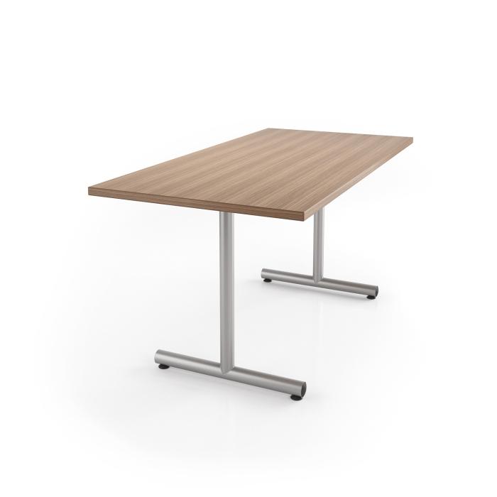 Spec Furniture Conductor Table, rectangle top, T Base
