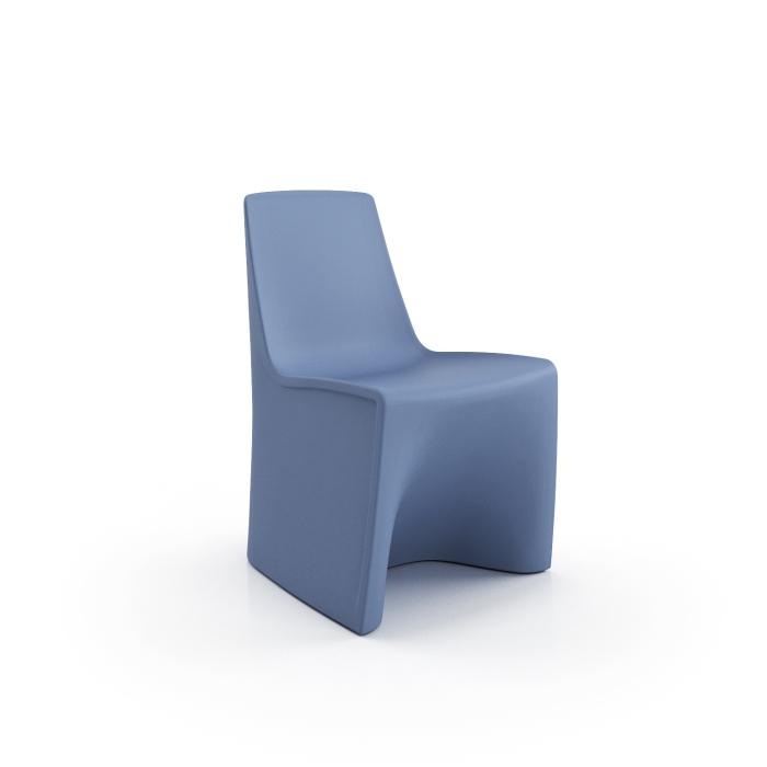 Spec Furniture Hardi Children's Dining armless Blue Chair on white background