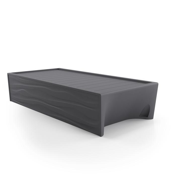 Spec Furniture Hardi Bed Dark grey, no mattress, on white background
