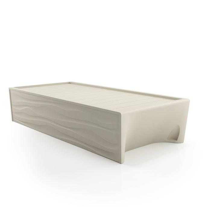 Spec Furniture Hardi Bed Light Grey, no mattress, on white background