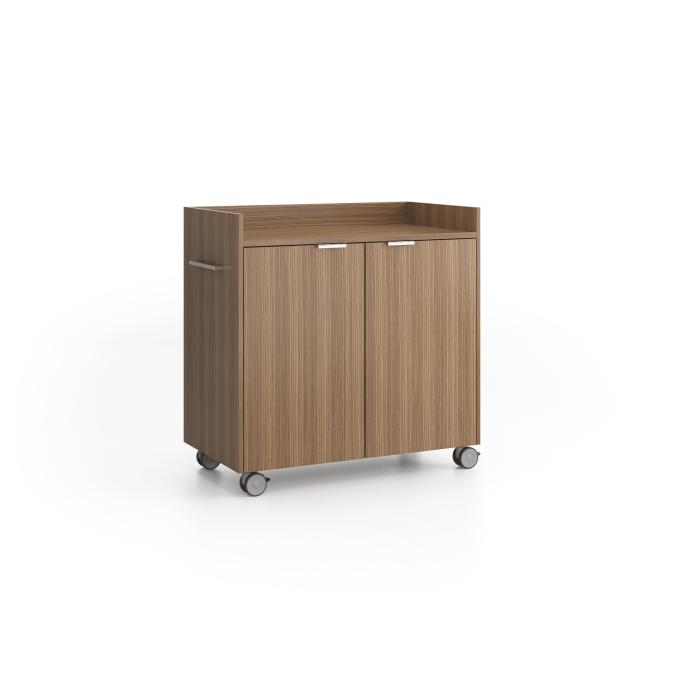 Spec Furniture Hospitality Cart, two doors, one adjustable shelf, on casters