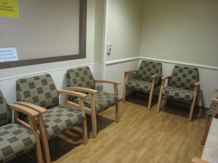 Cooper Huntsville connected seating, waiting room
