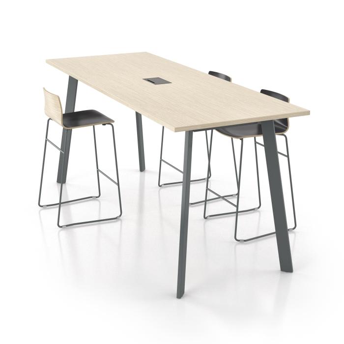 Spec Furniture Parkdale Table, 42h, rectangle top, power module