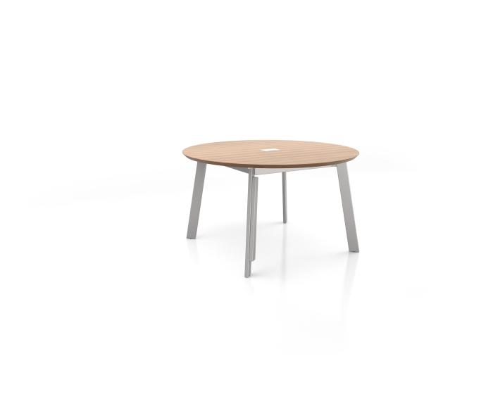 Spec Furniture Parkdale Table, 30h, reversed knife edge, round top