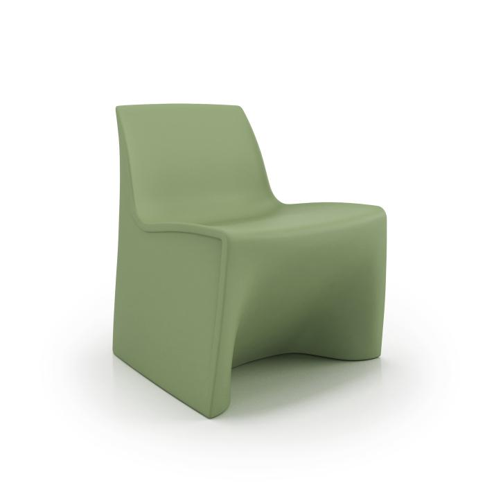 Hardi Lounge Armless, Green, on white background