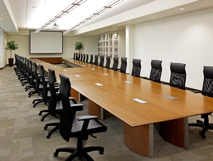 Large boardroom table
