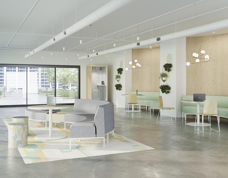 corporate lounge area 