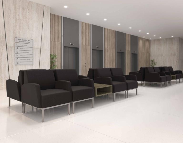 Tailor modular in a corporate corridor
