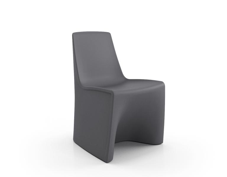 Spec Furniture Hardi Children's Dining Armless Dark Grey Chair on white background