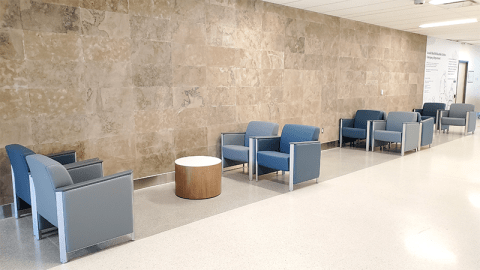 Dignity2 and Drum HD in a behavioral health lobby