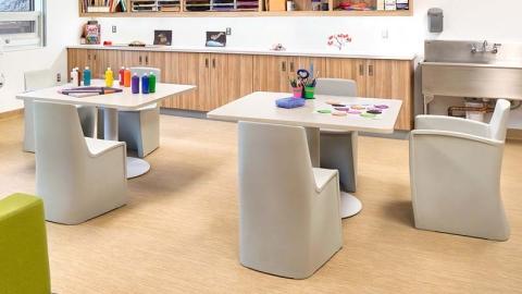 Hardi Dining table in behavioral health activity room