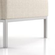 1" square steel tube leg