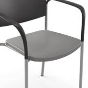 DuraSpec Poly Seat in Black