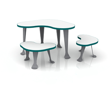 Bean seating and tables