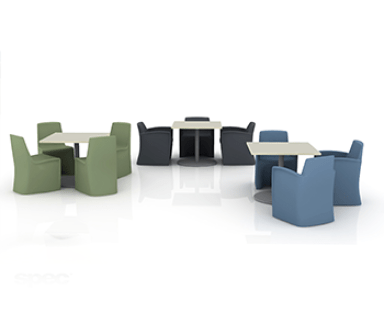 Hardi dining and lounge with arms